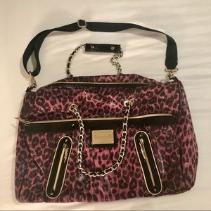 🐆 Betsey Johnson Pink Leopard Duffle Bag 🐆
